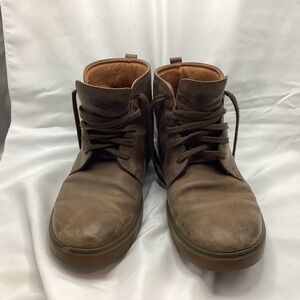 ECCO Hydromax Brown Leather Lace Up Chukka Boots Mens EU 44